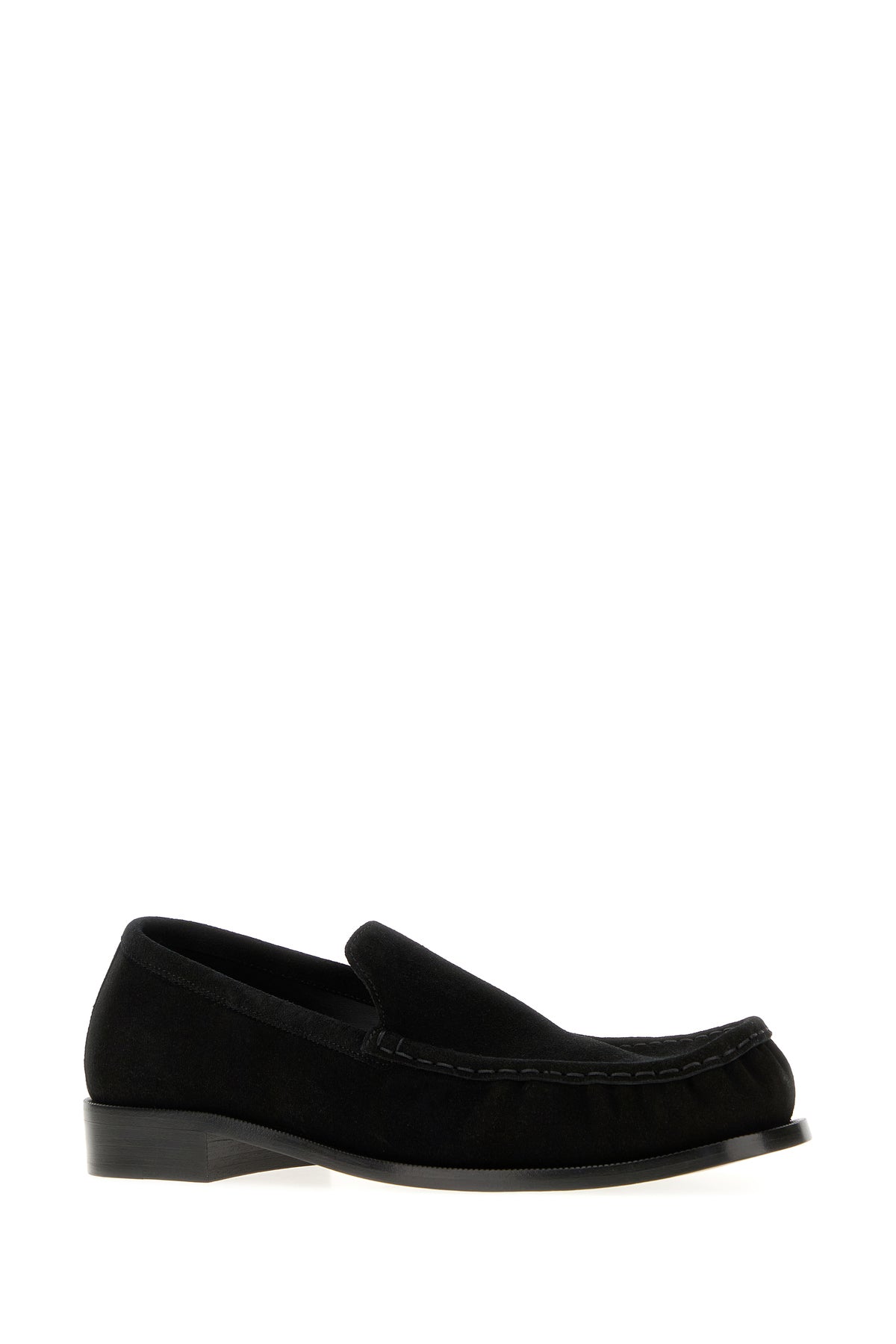 Dries Van Noten Mocassini in pelle scamosciata nera, view 2