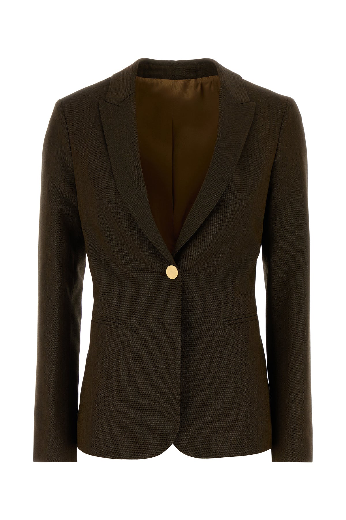 ALBERTA FERRETTI Giacca in twill fango