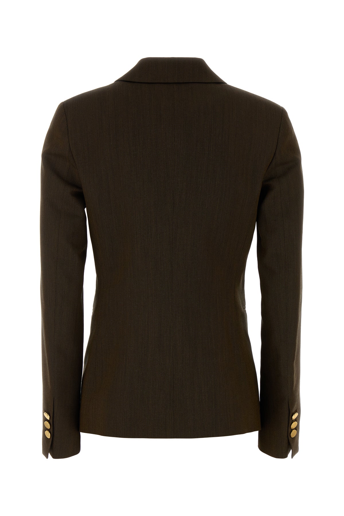 ALBERTA FERRETTI Giacca in twill fango, view 2