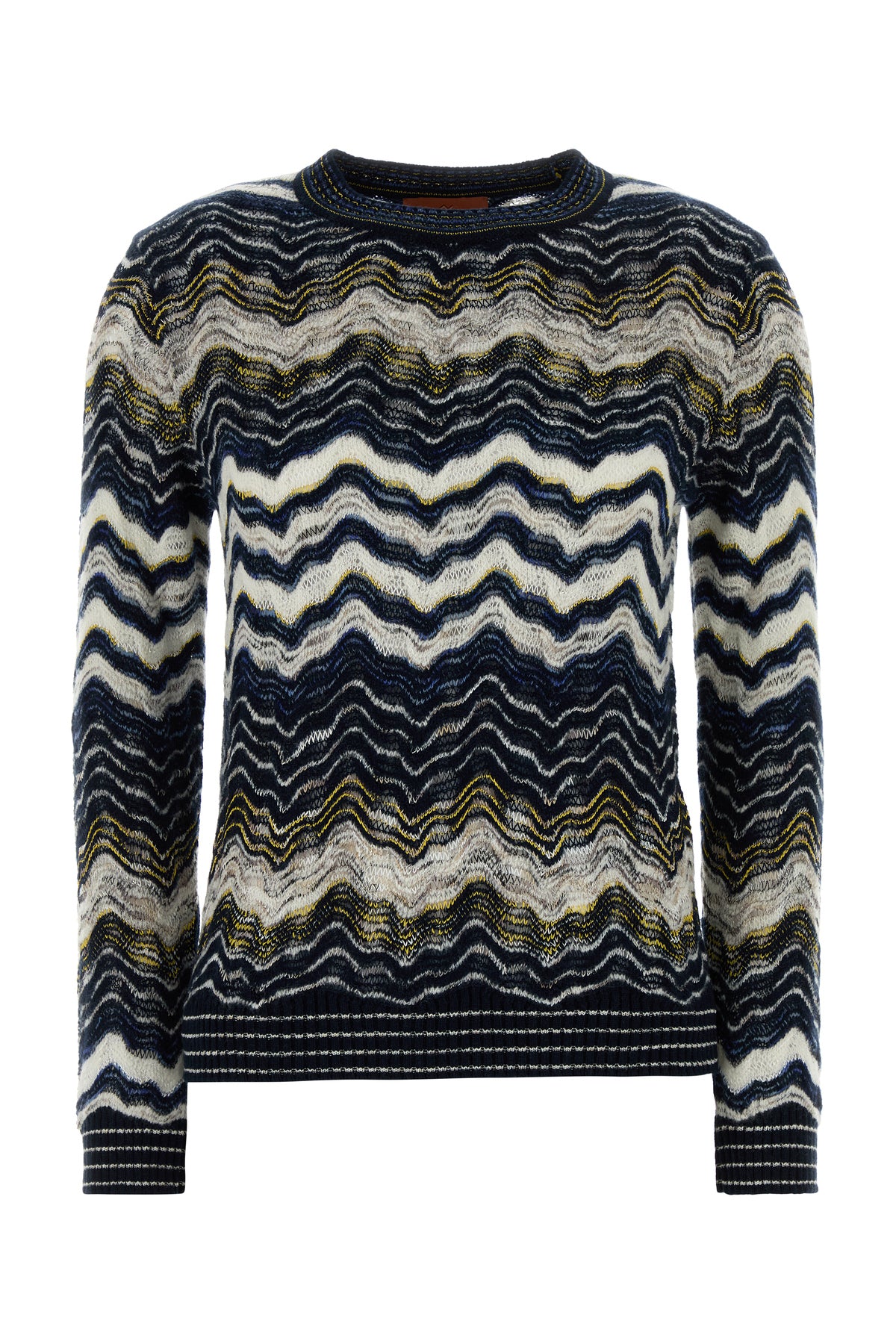 MISSONI Maglione in misto lana stretch ricamata