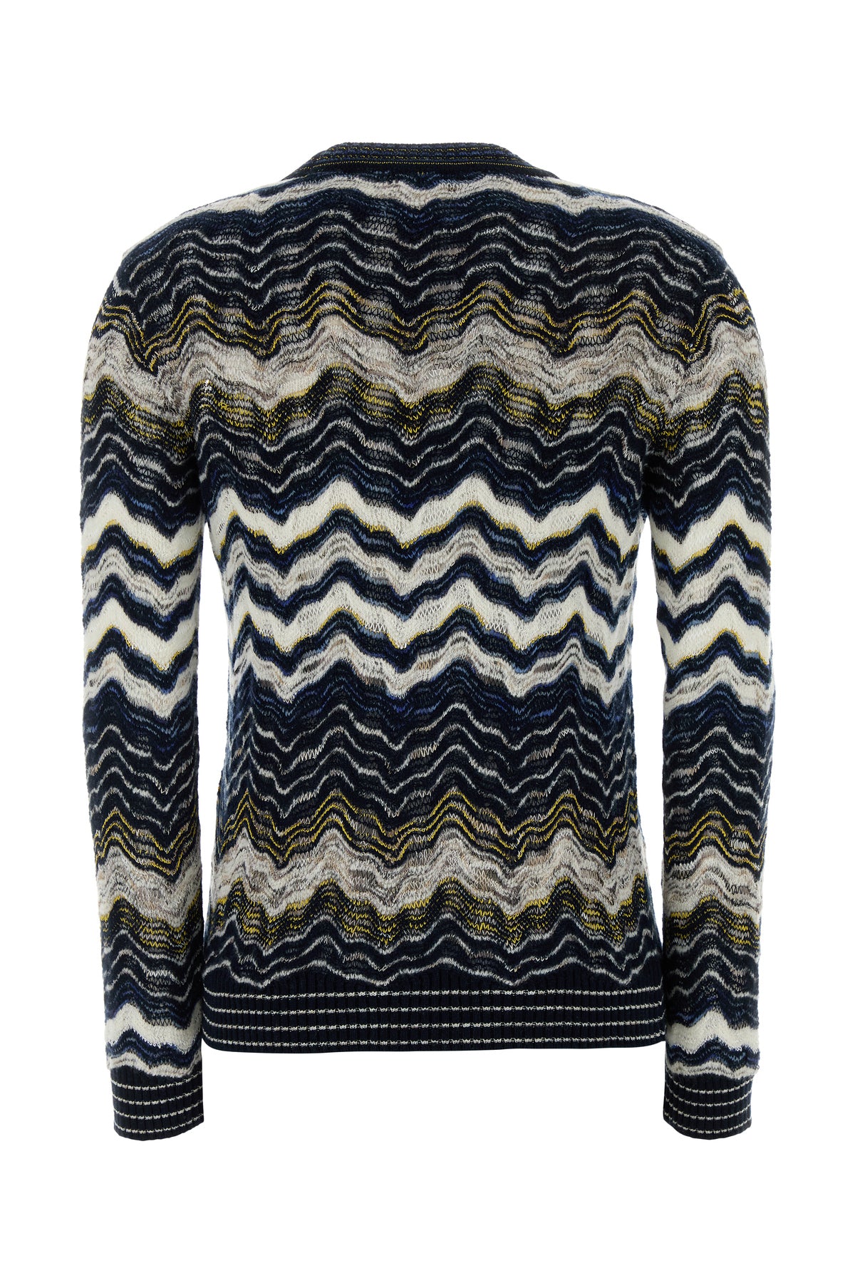 MISSONI Maglione in misto lana stretch ricamata, view 2