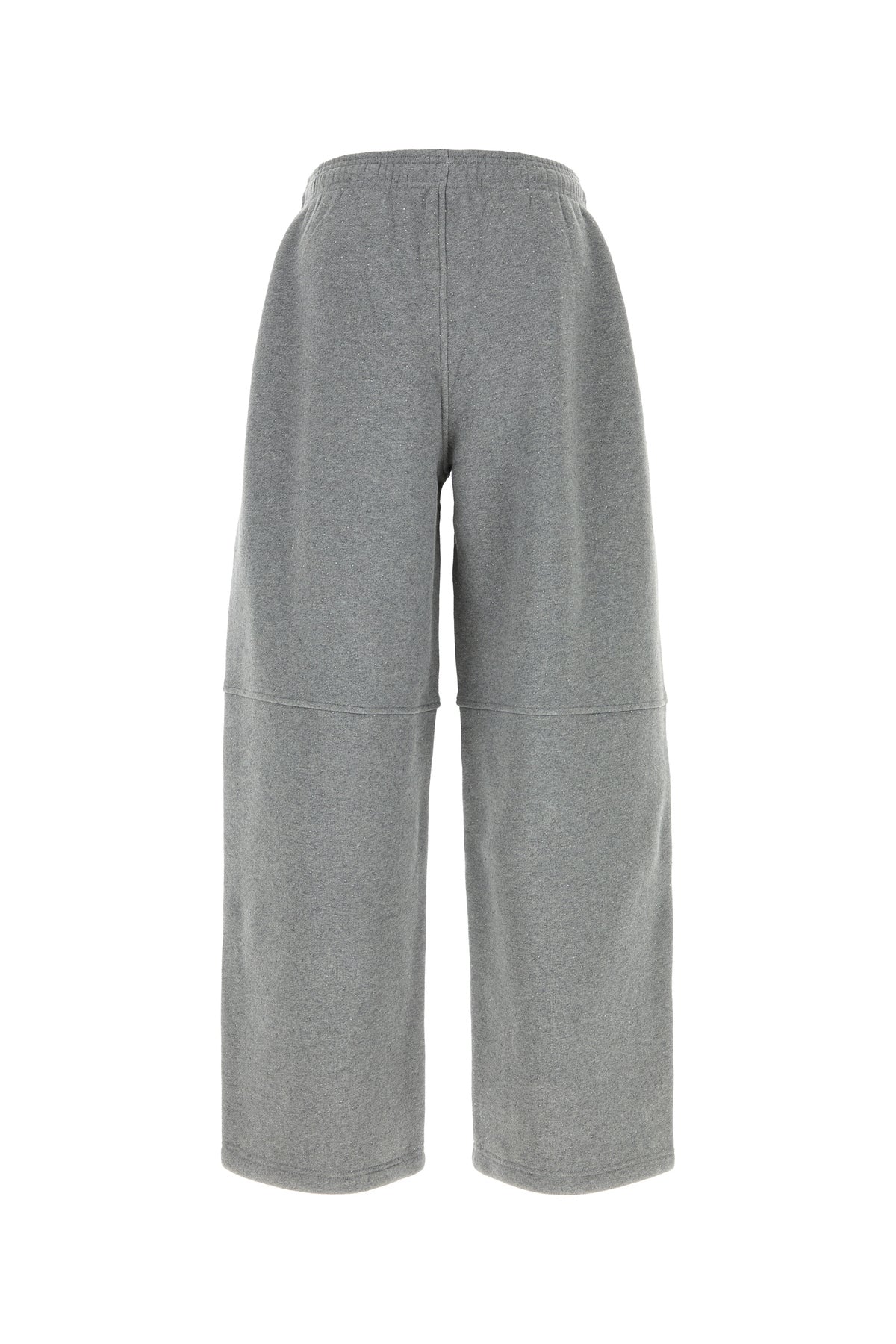 ALEXANDER WANG Pantalone jogging in misto cotone grigio, view 2