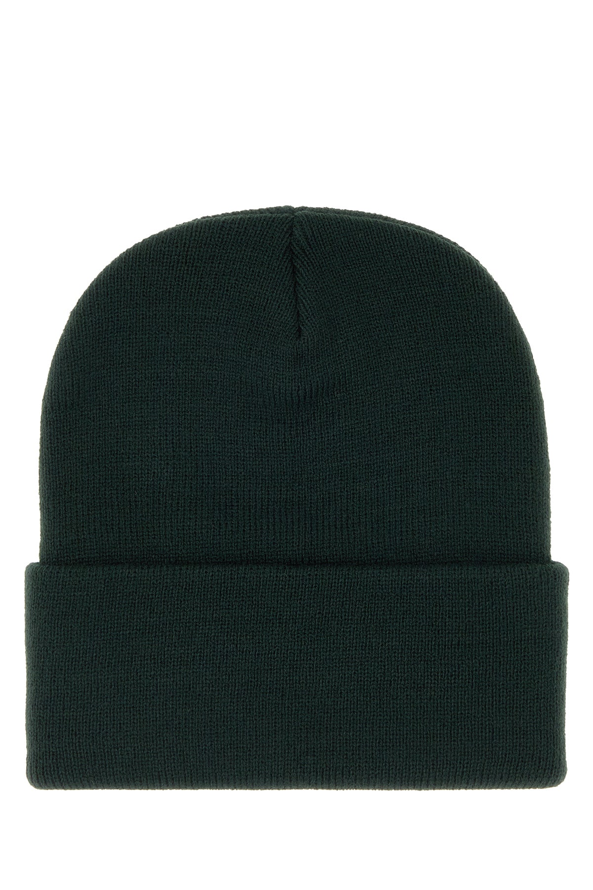 Carhartt WIP Short Watch Hat in maglia verde bottiglia, view 2