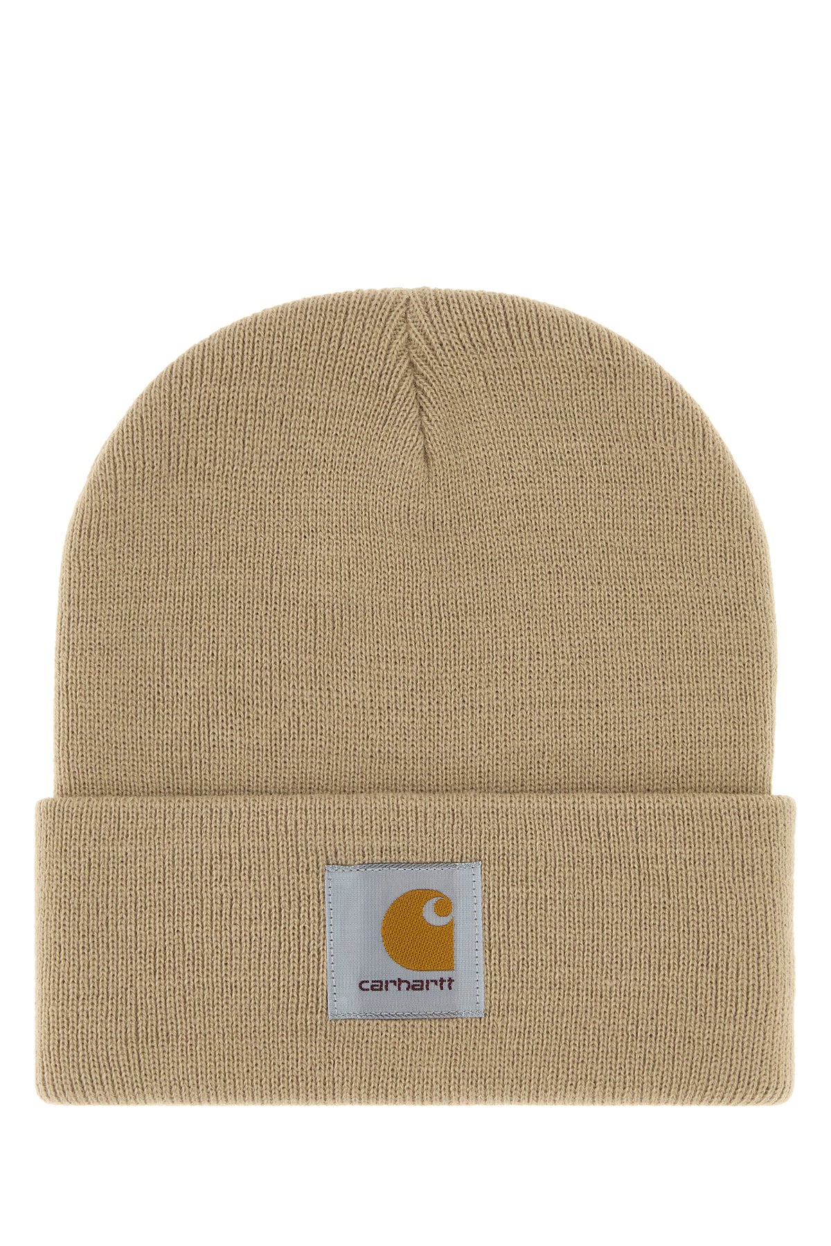 Carhartt WIP Short Watch Hat in maglia sabbia