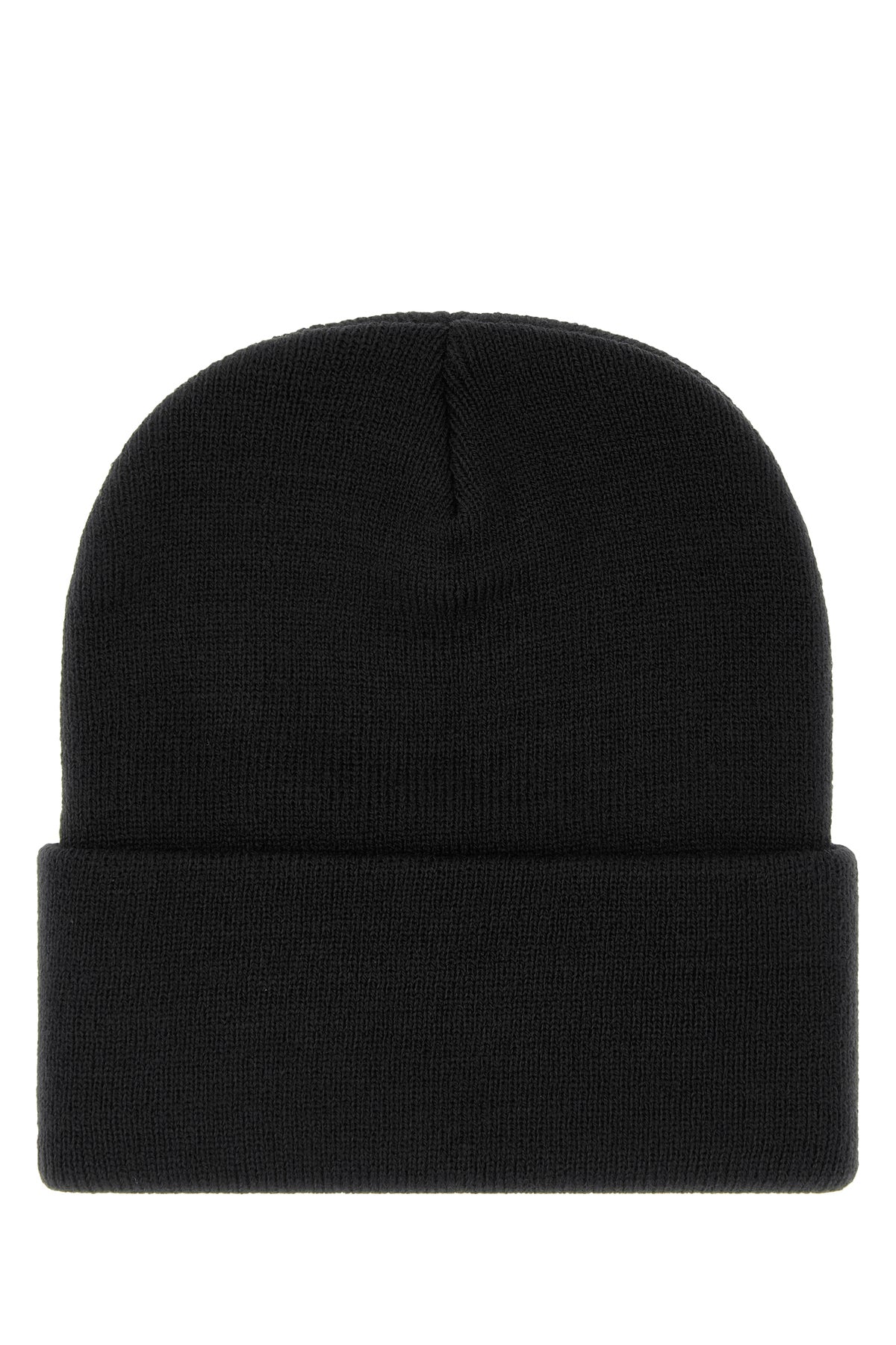 Carhartt WIP Short Watch Hat in maglia nera, view 2
