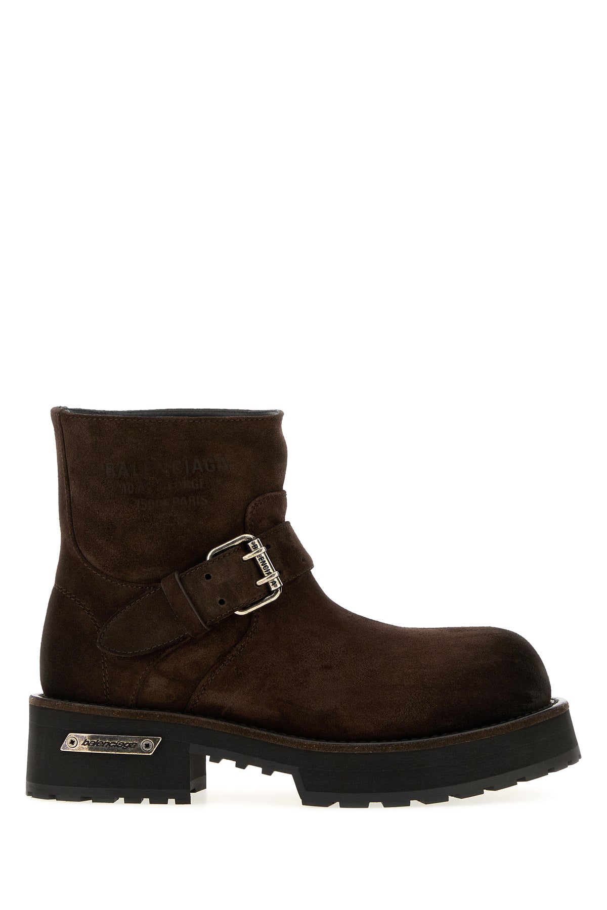 Balenciaga Stivaletti Venom mini in pelle scamosciata marrone