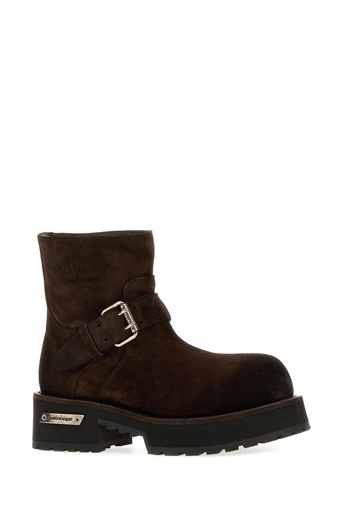 Balenciaga Stivaletti Venom mini in pelle scamosciata marrone, view 2