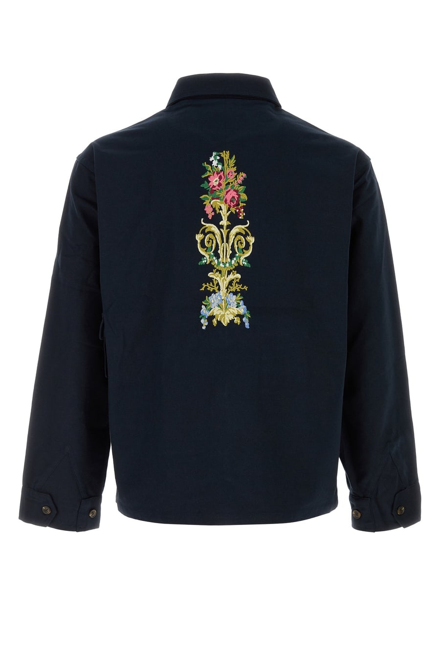 BAZISZT Camicia Pine in oxford blu notte, view 2