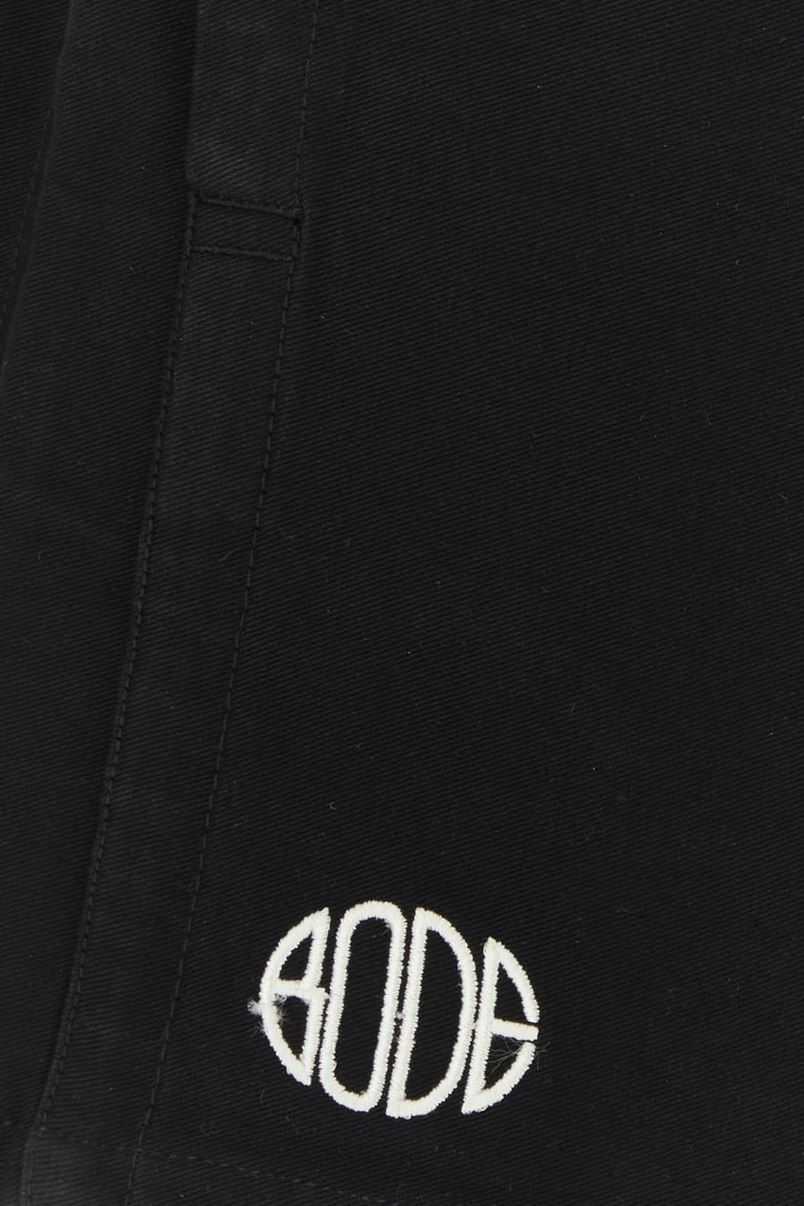 BODE Bermuda in cotone blu navy, view 3