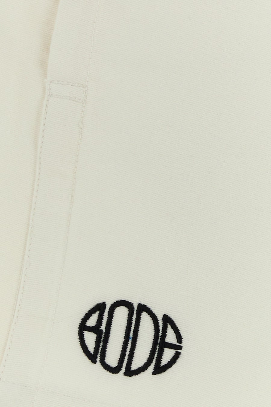 BODE Bermuda in cotone bianco, view 3
