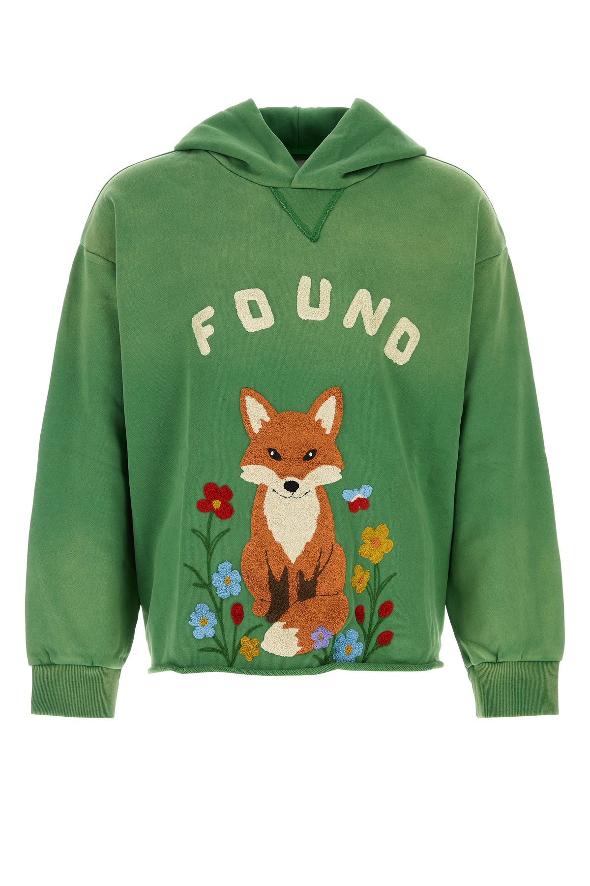 FOUND Felpa in cotone verde
