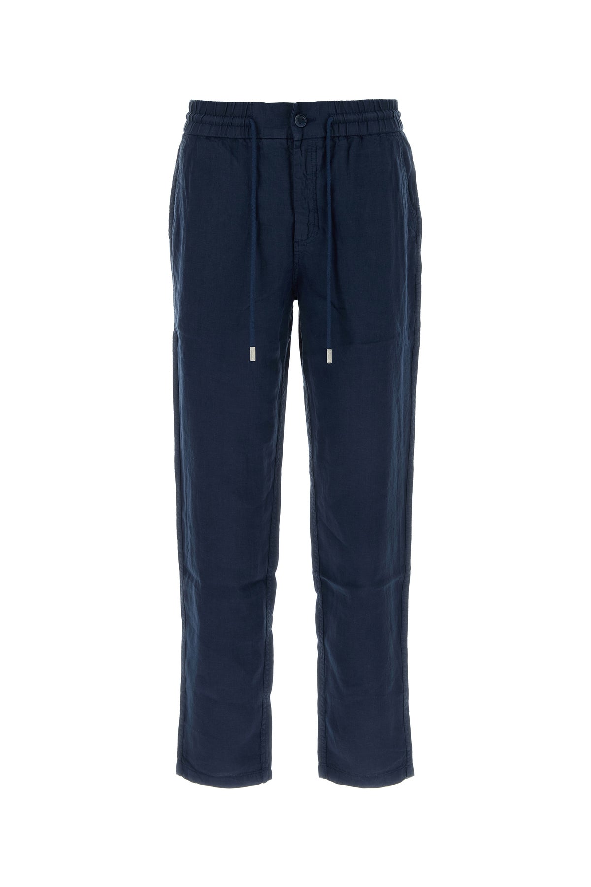VILEBREQUIN Pantalone Parc in lino blu navy