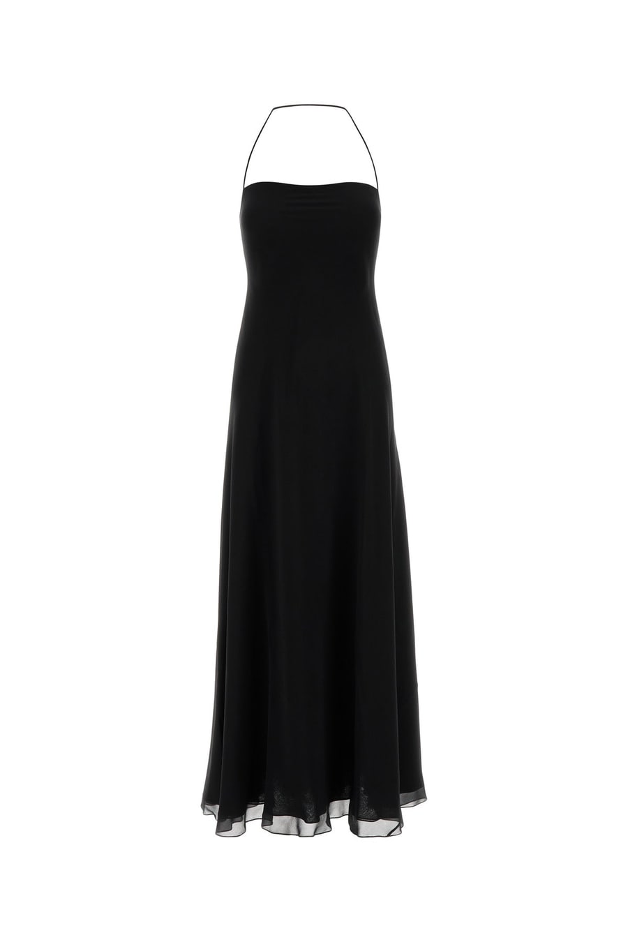 The Row Abito Javier in crepe nero