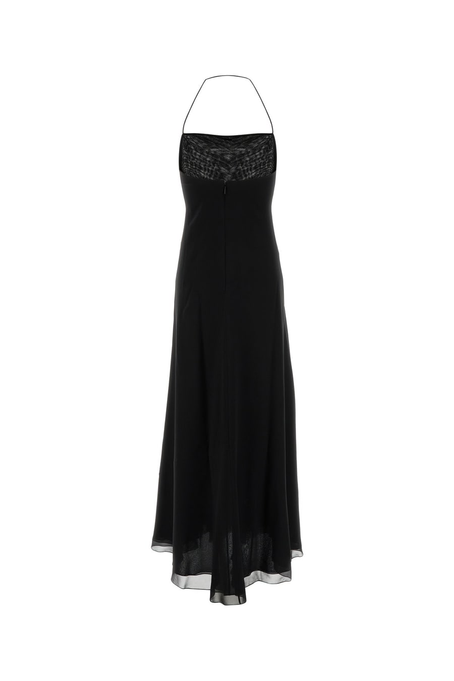The Row Abito Javier in crepe nero, view 2