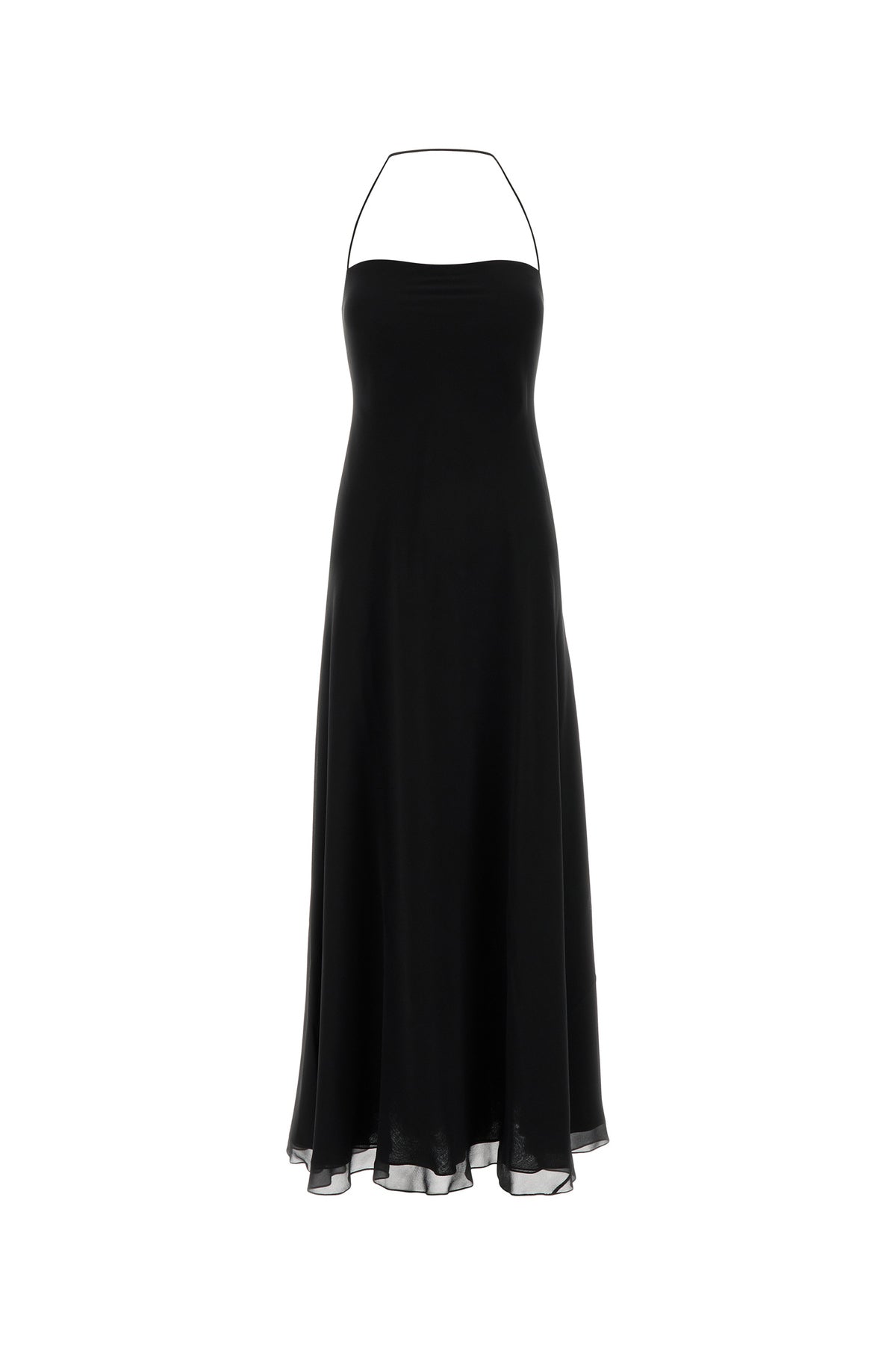 The Row Abito Javier in crepe nero
