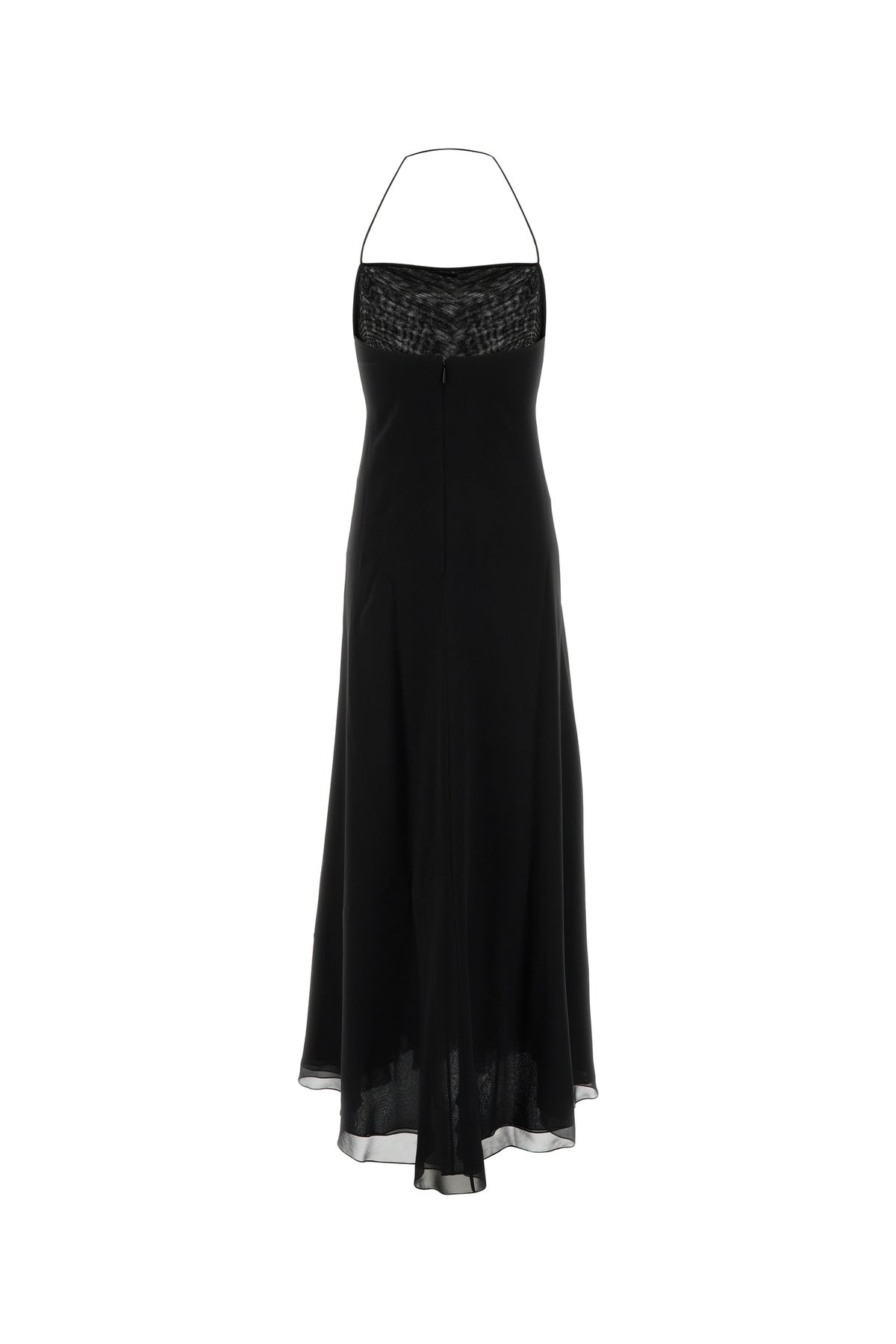 The Row Abito Javier in crepe nero, view 2