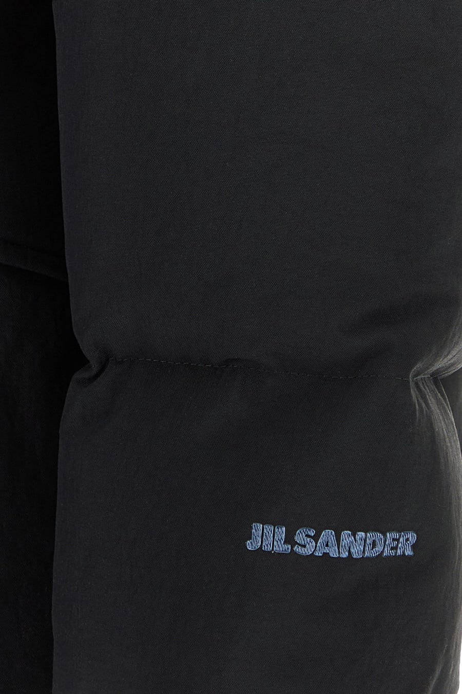 Jil Sander Piumino in misto nylon nero, view 3