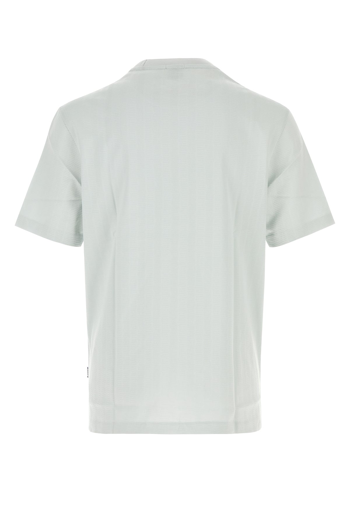 Boss T-shirt in cotone azzurro pastello, view 2