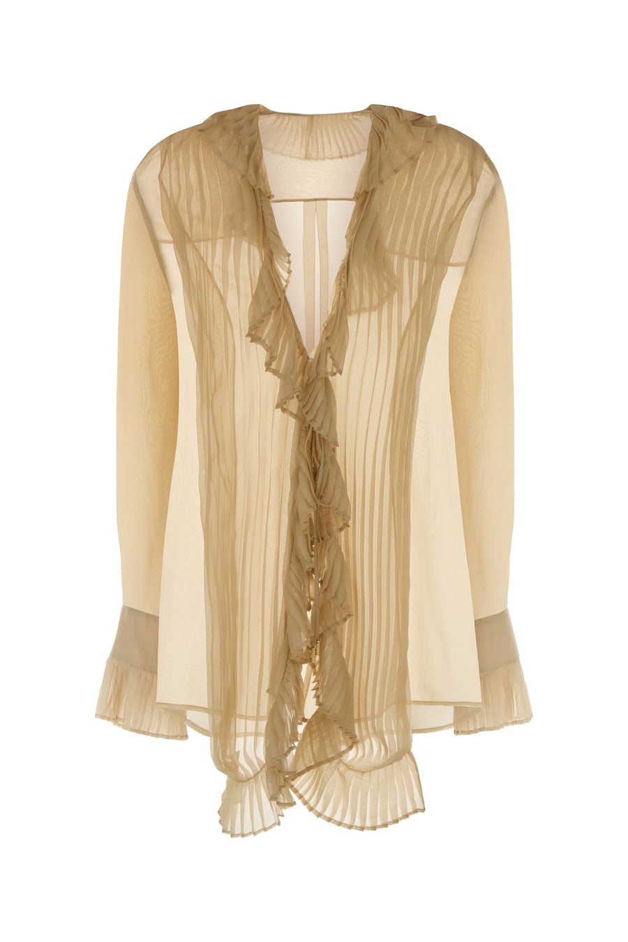 ALBERTA FERRETTI Blusa in seta beige