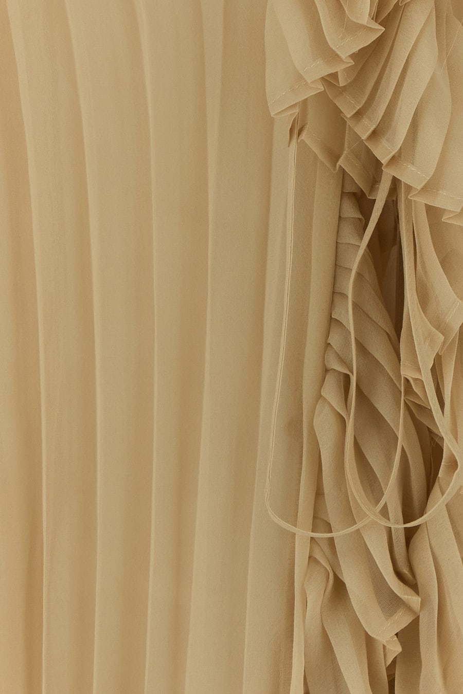 ALBERTA FERRETTI Blusa in seta beige, view 3
