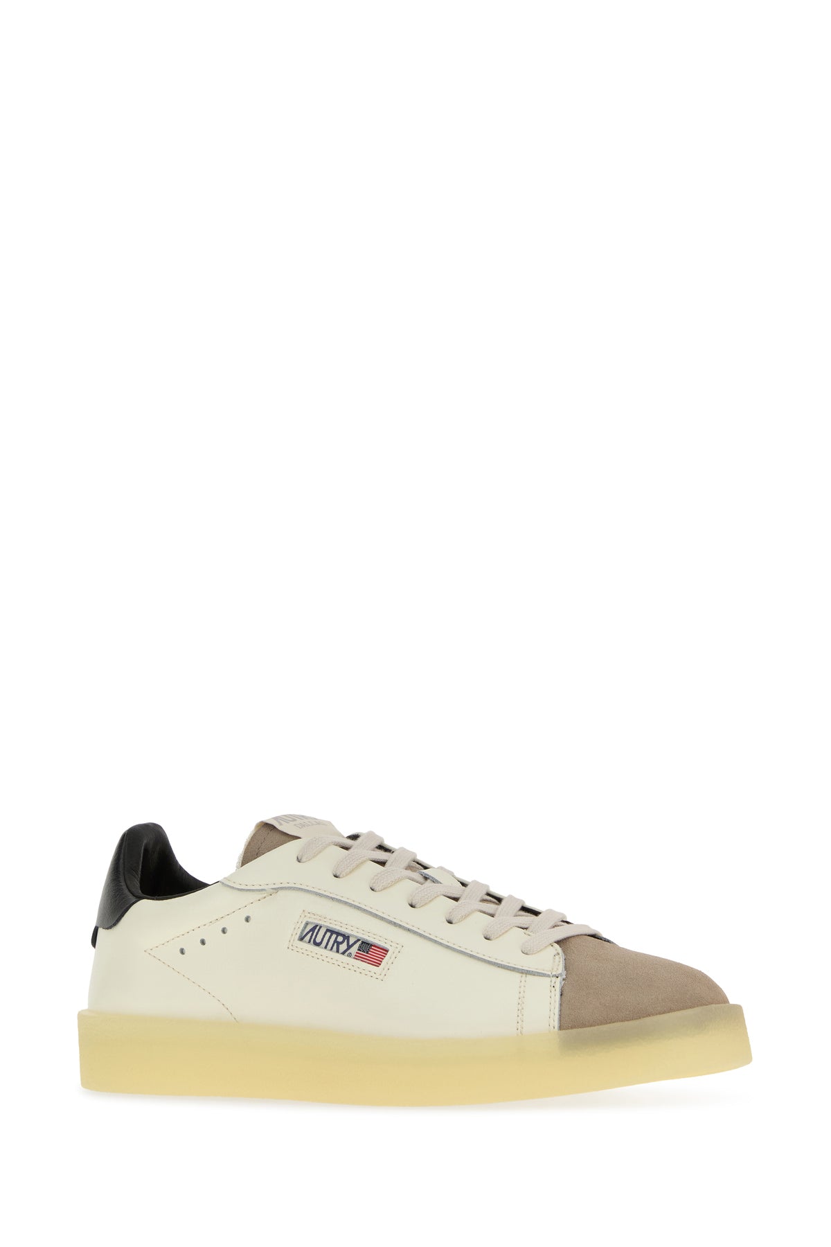 Autry Sneakers Dallas in pelle avorio, view 2
