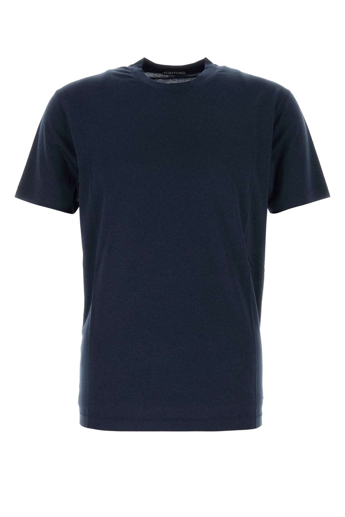 Tom Ford T-shirt in misto lyocell blu scuro