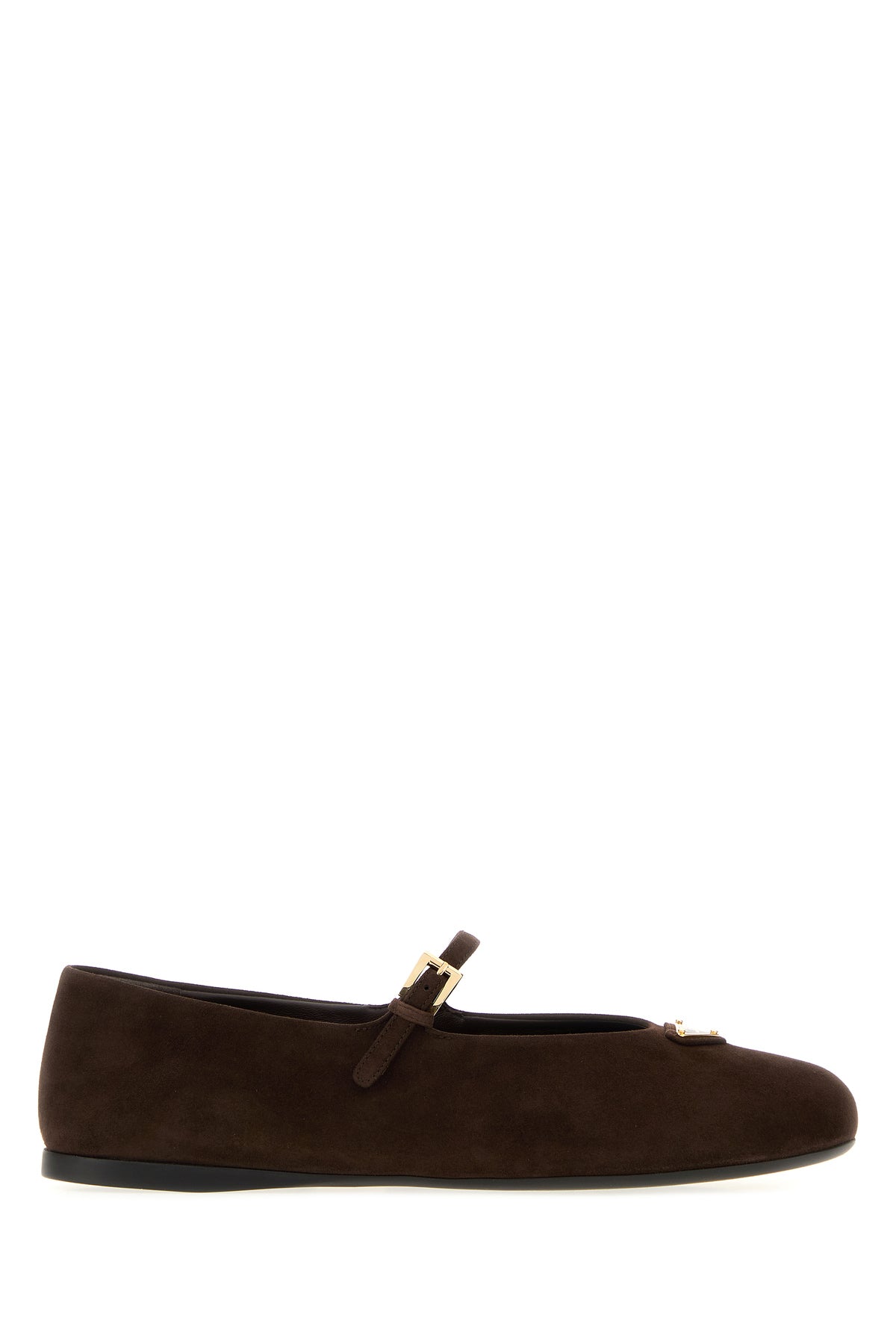 Prada Ballerine in pelle scamosciata testa di moro