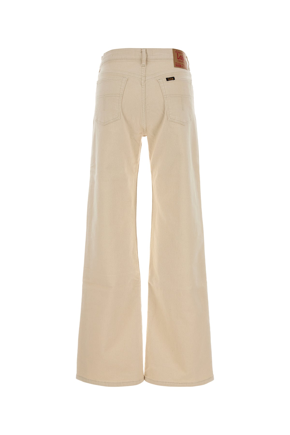 LOIS Pantalone dalla gamba ampia Lindsay in denim stretch sabbia, view 2