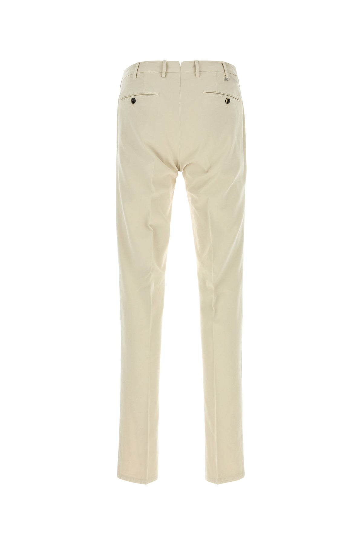PT Torino Pantalone in misto cotone stretch sabbia, view 2