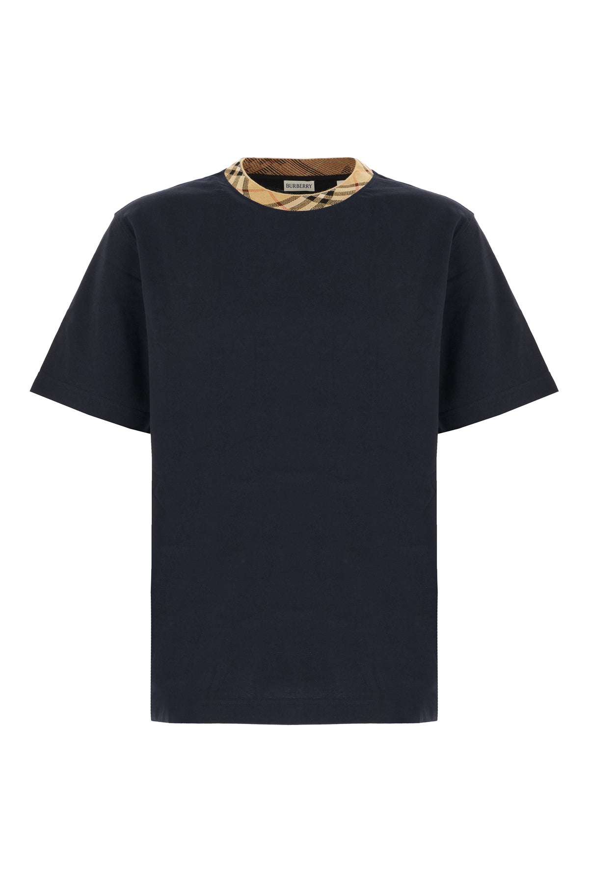 Burberry T-shirt in cotone blu notte