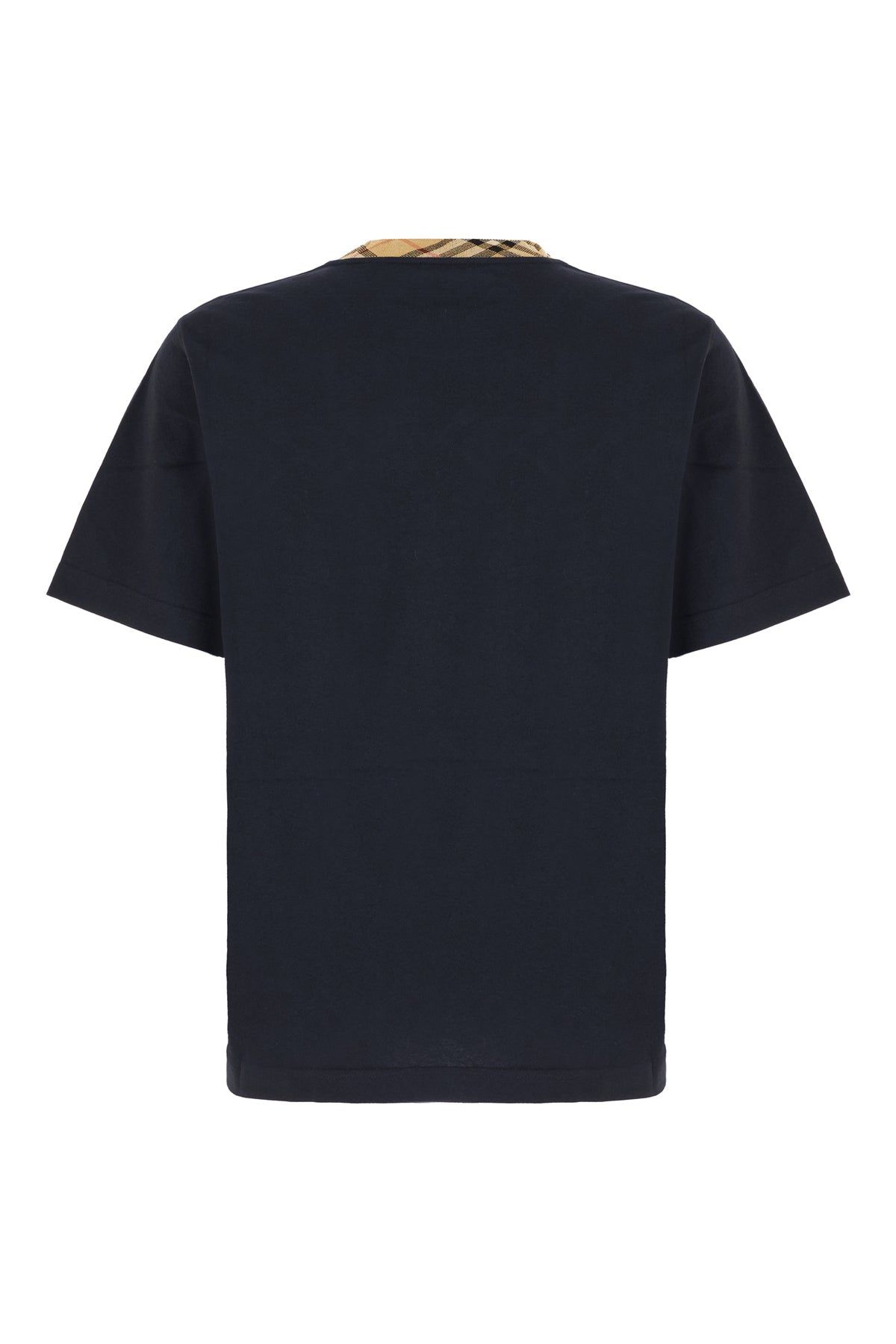 Burberry T-shirt in cotone blu notte, view 2