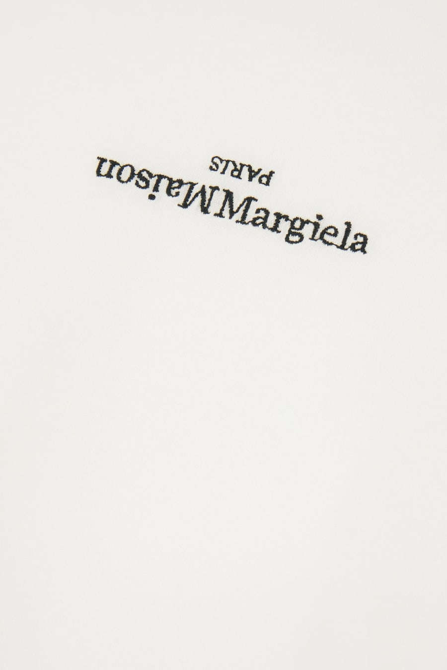 Maison Margiela T-shirt in cotone bianco, view 3