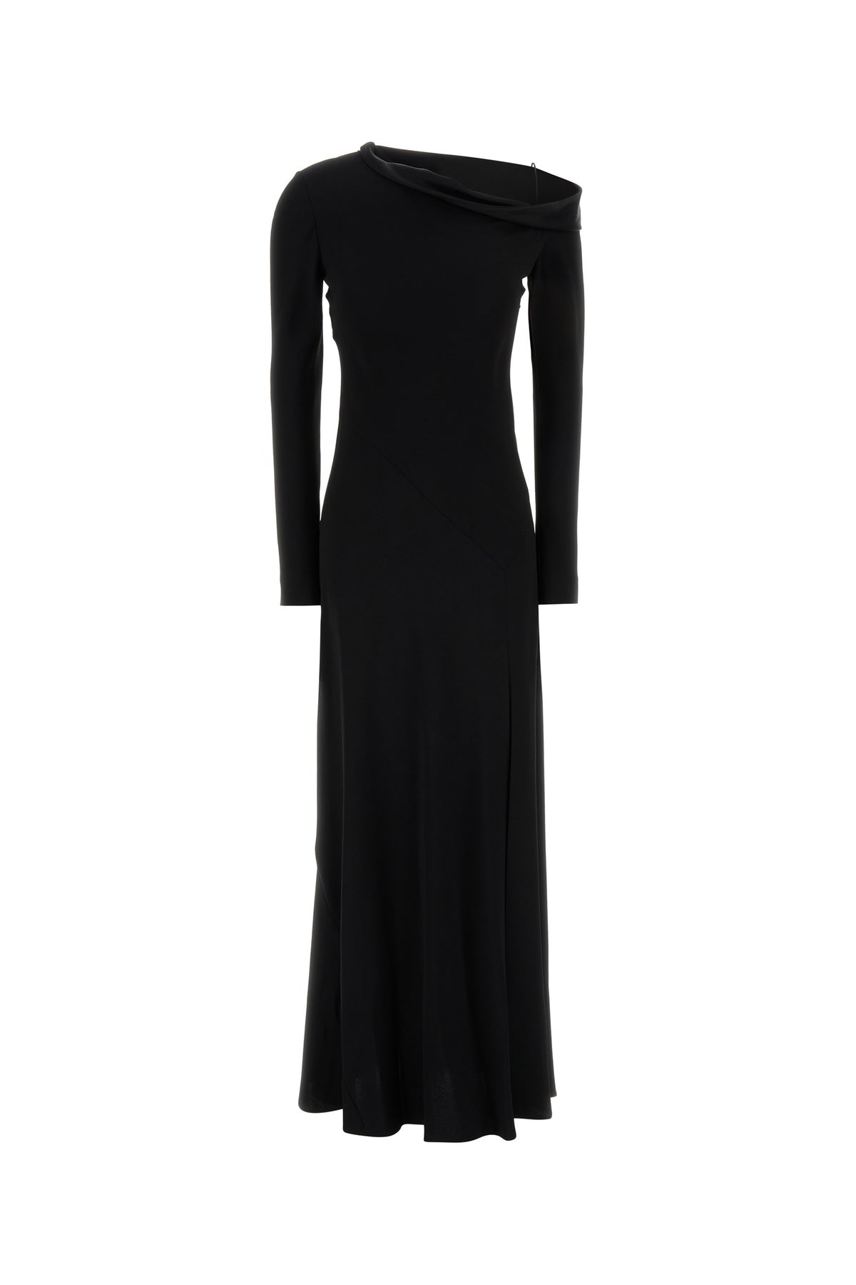 ALBERTA FERRETTI Abito lungo in crepe nero