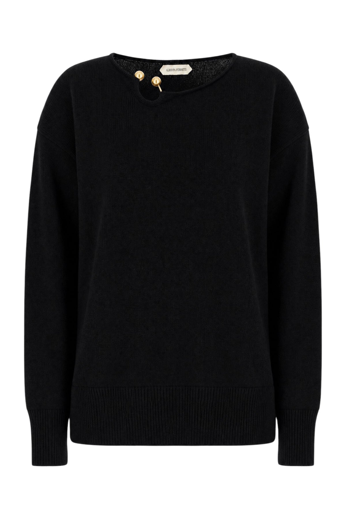 ALBERTA FERRETTI Maglione in misto lana nera