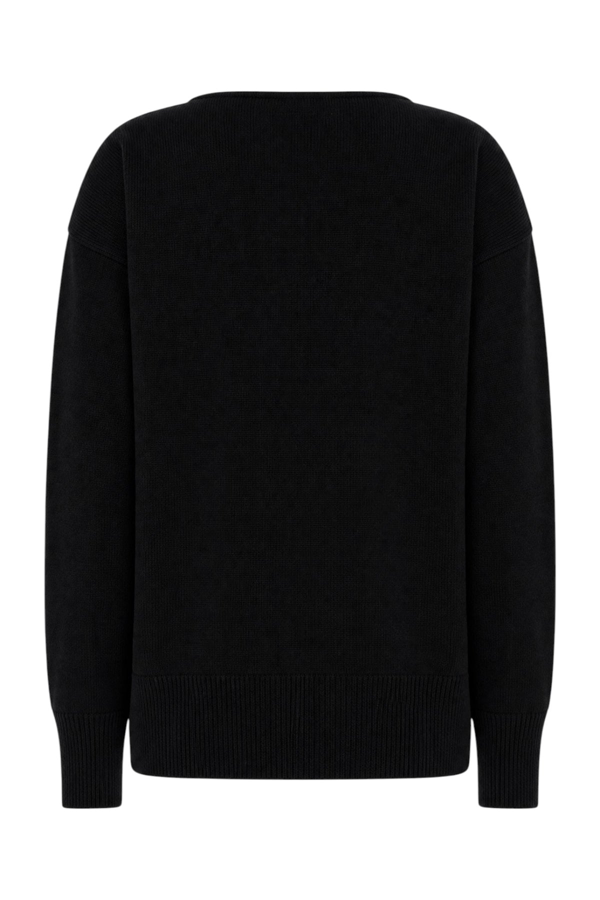 ALBERTA FERRETTI Maglione in misto lana nera, view 2