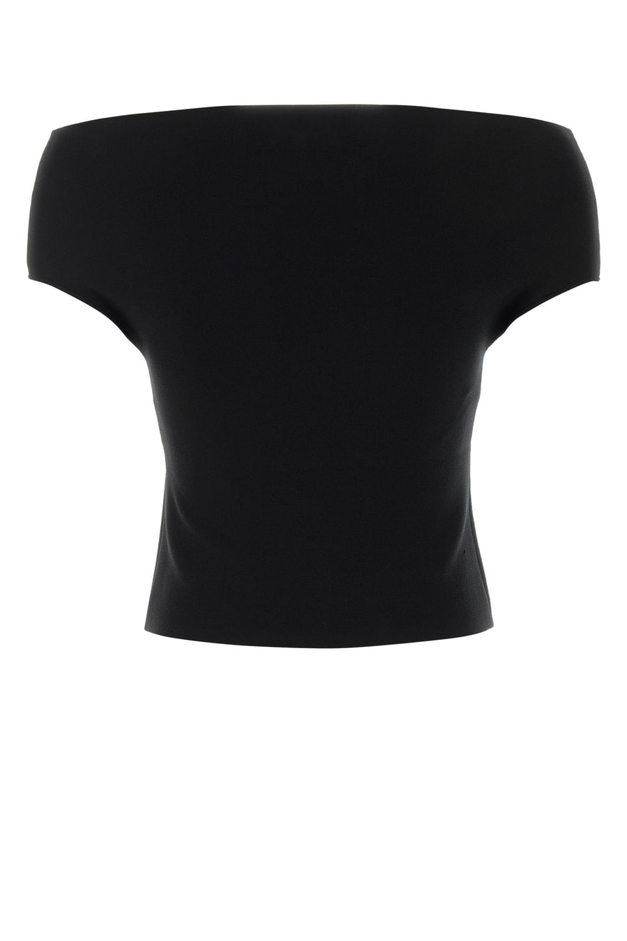 ALBERTA FERRETTI Top in jersey nero, view 2