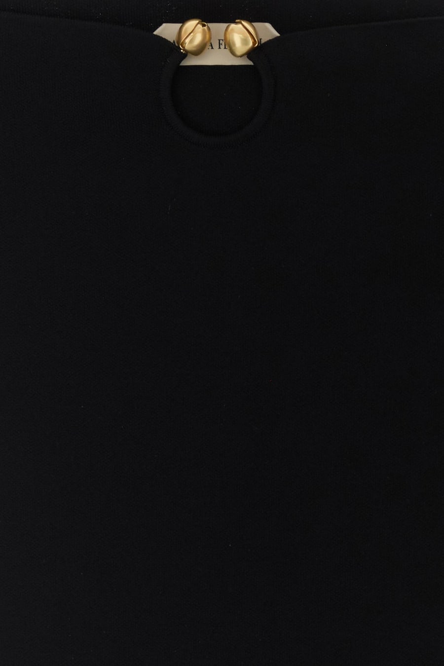 ALBERTA FERRETTI Top in jersey nero, view 3