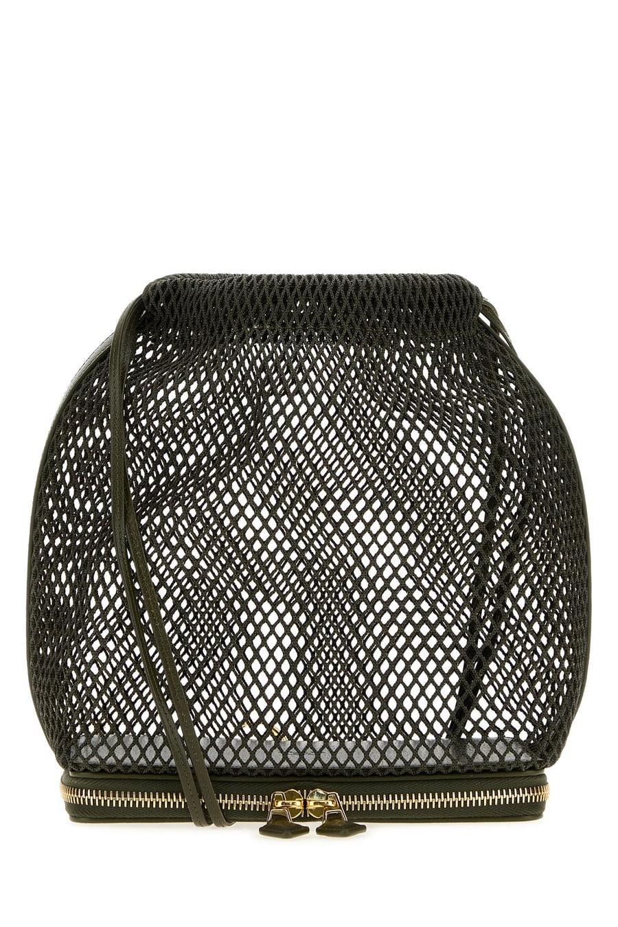 Alaïa Borsa a secchiello Le Pochon in rete verde oliva