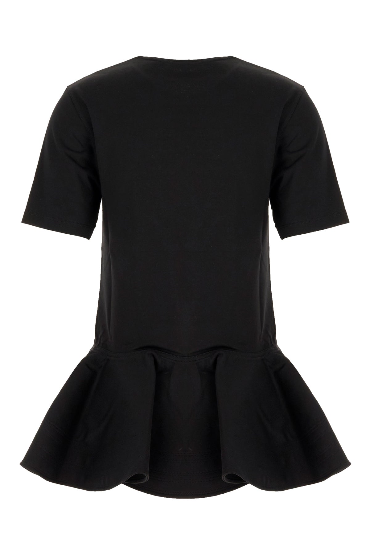 Alaïa T-shirt in cotone nero, view 2