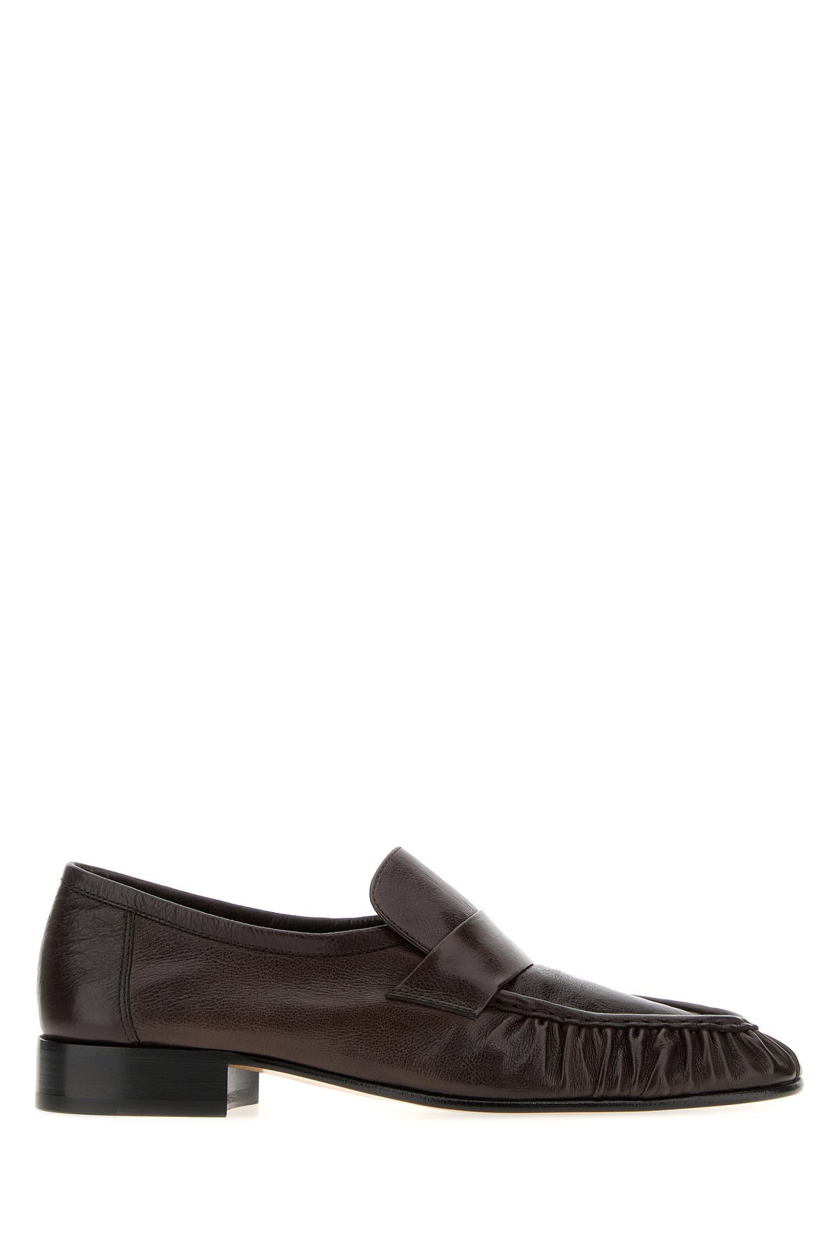 The Row Mocassini Soft in pelle testa di moro
