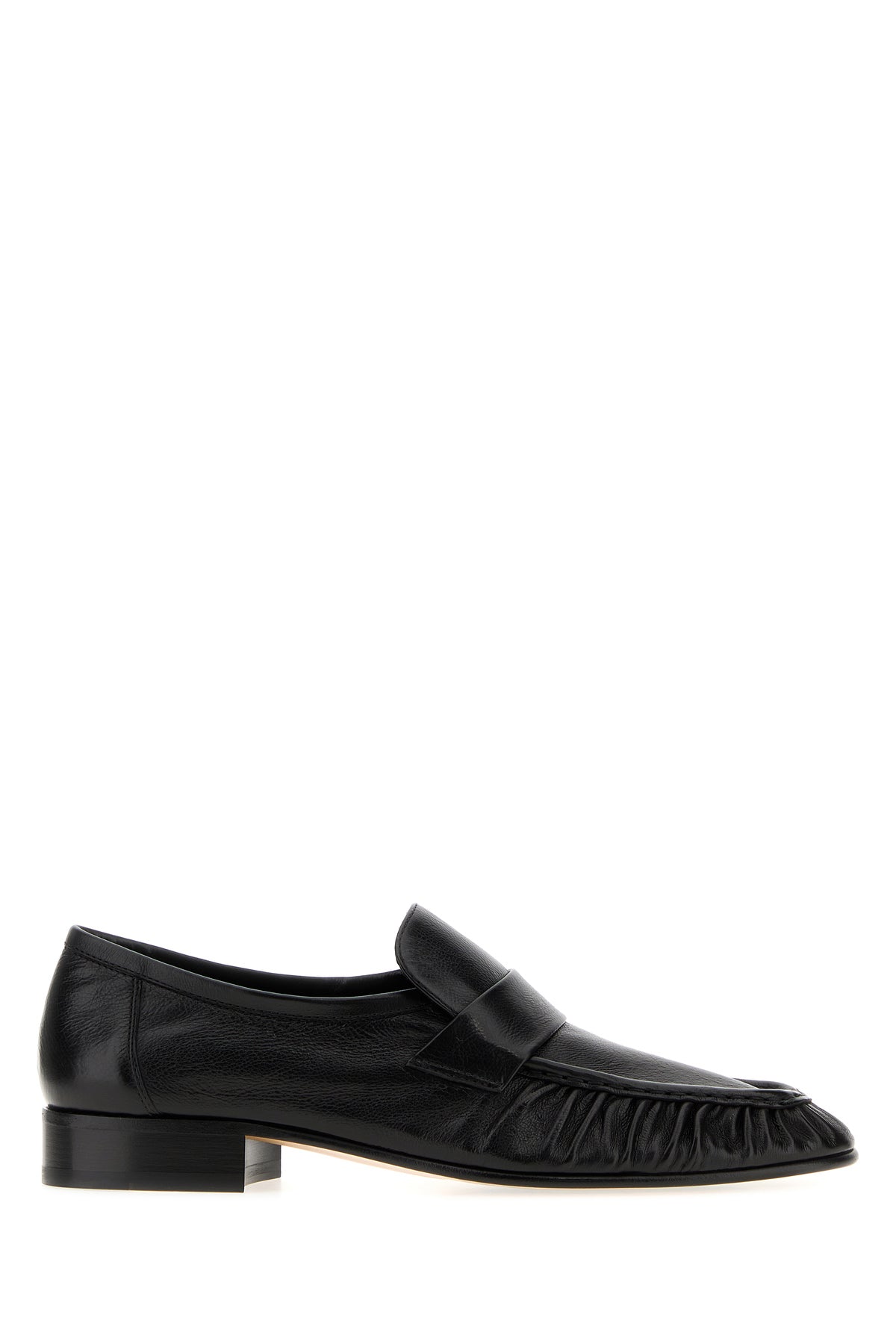 The Row Mocassini Soft in pelle nera