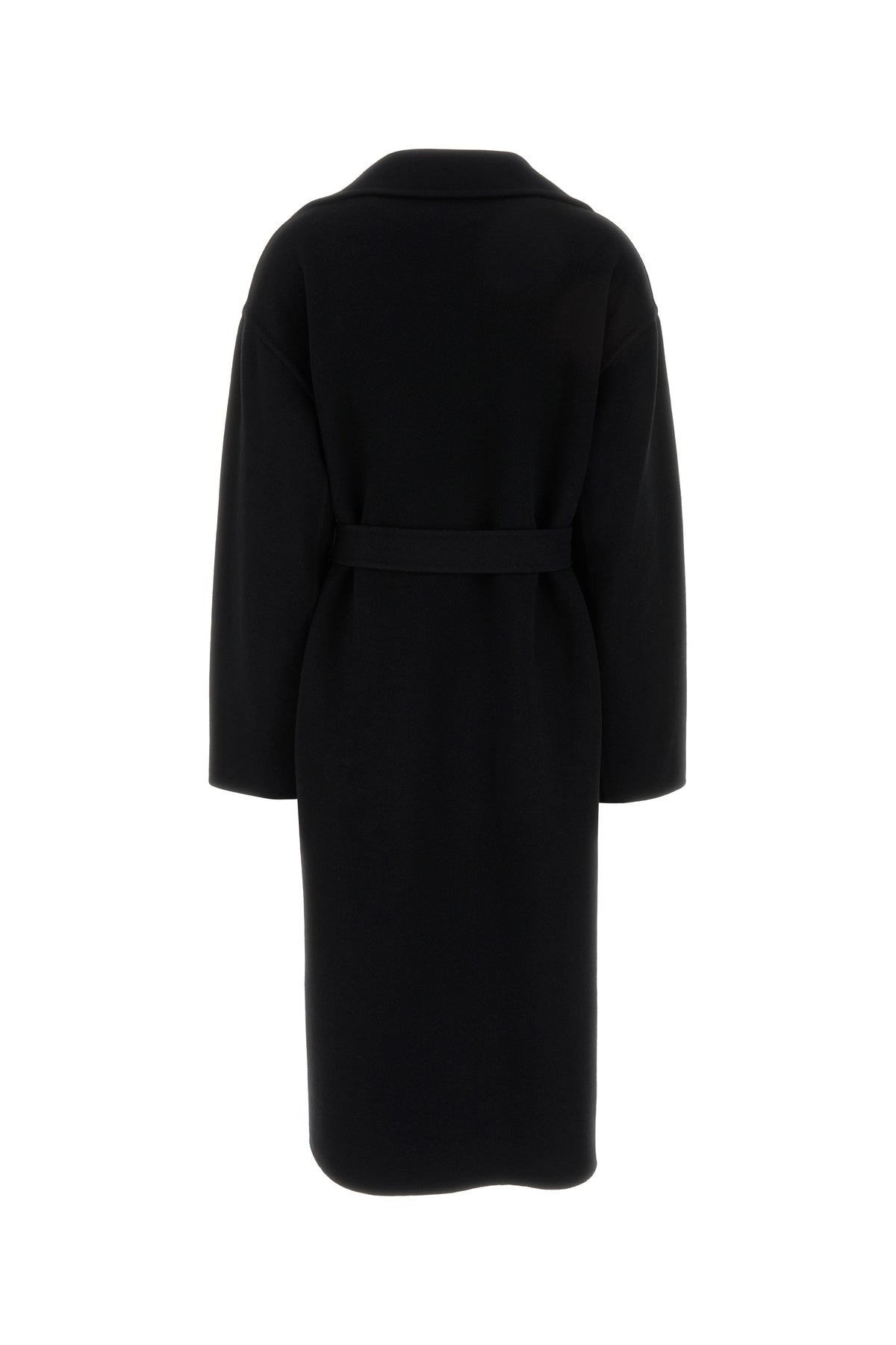 The Row Cappotto Ciara in misto lana nera, view 2