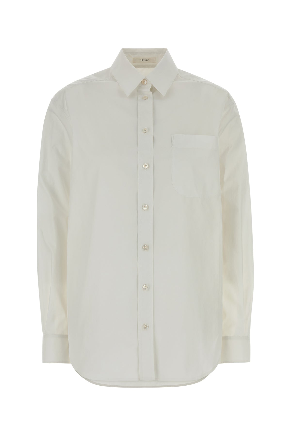 The Row Camicia Gavina in popeline bianco