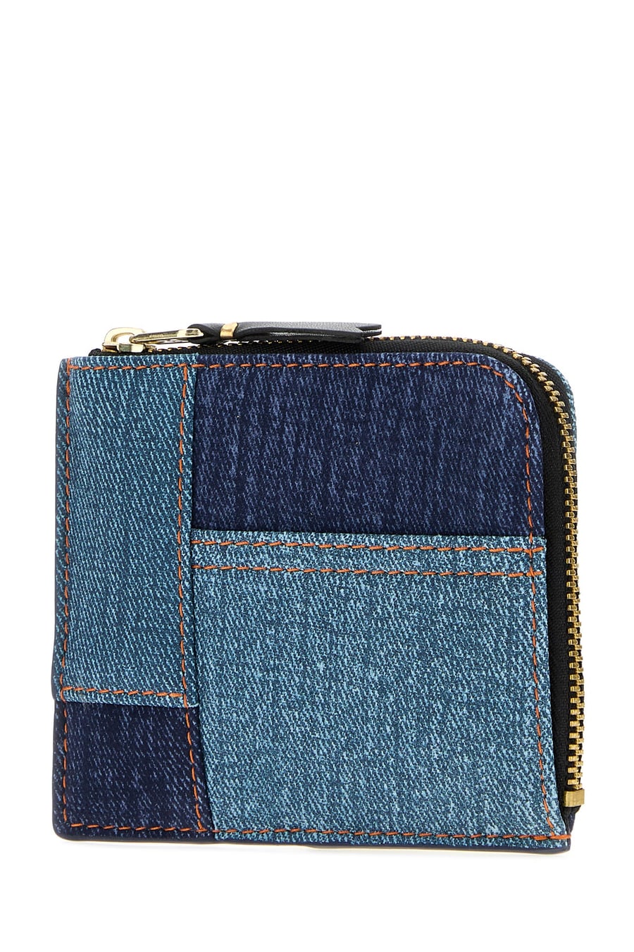 COMME DES GARCONS Porta monete in denim bicolor, view 2