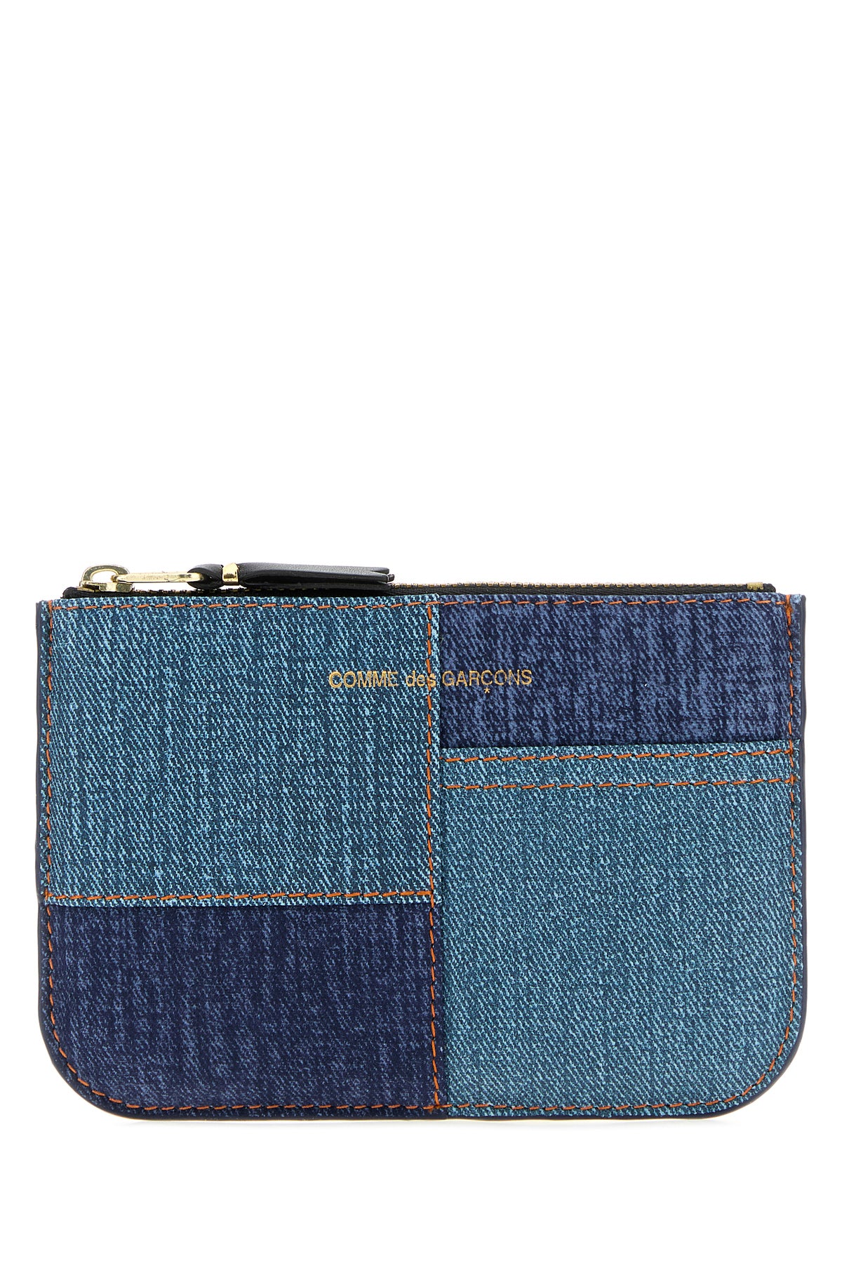 COMME DES GARCONS Portacarte in denim bicolor
