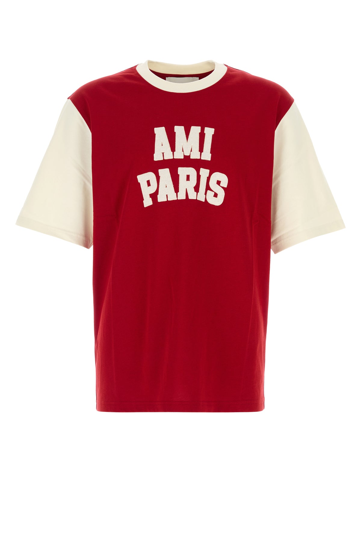 AMI T-shirt in cotone rosso