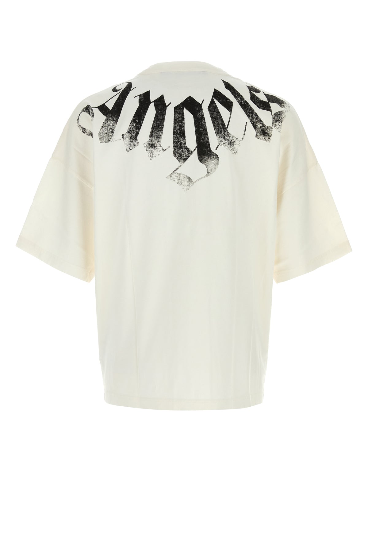 Palm Angels T-shirt oversize in cotone bianco, view 2