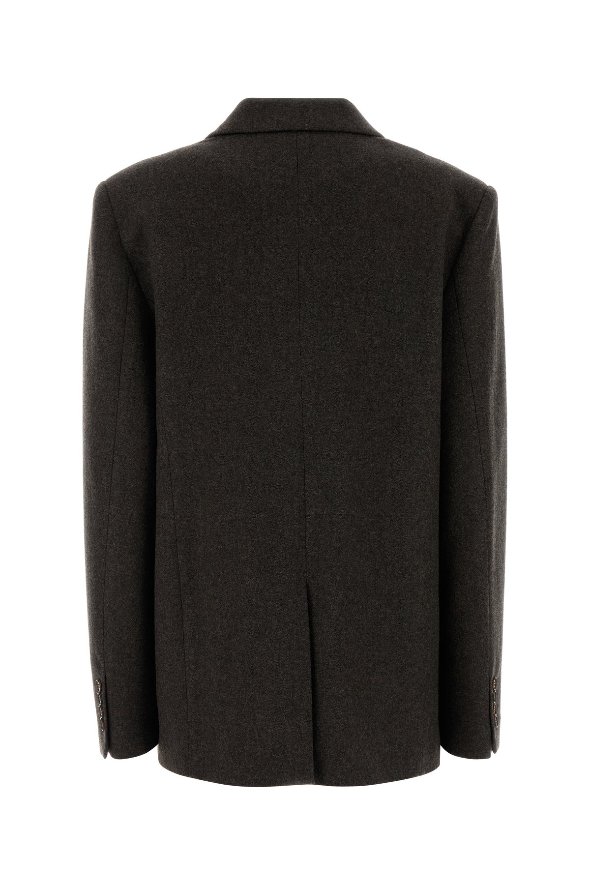 LE SULLY STUDIO Giacca in misto lana stretch testa di moro, view 2