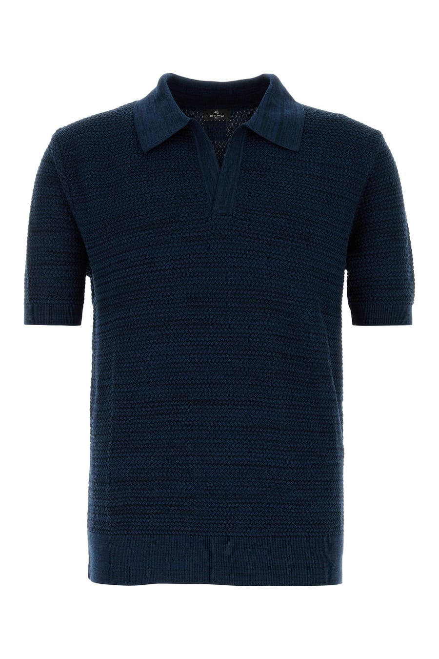 Etro Polo in cotone blu navy