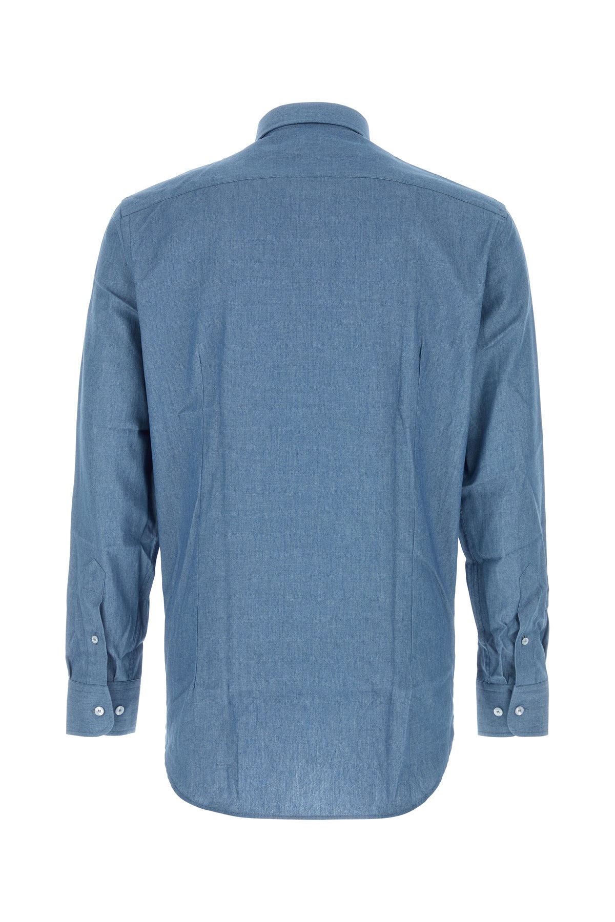 Etro Camicia in chambray avio, view 2